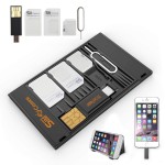 SIM Card Storage Case & Phone Stand + USB Memory Card Flash Reader